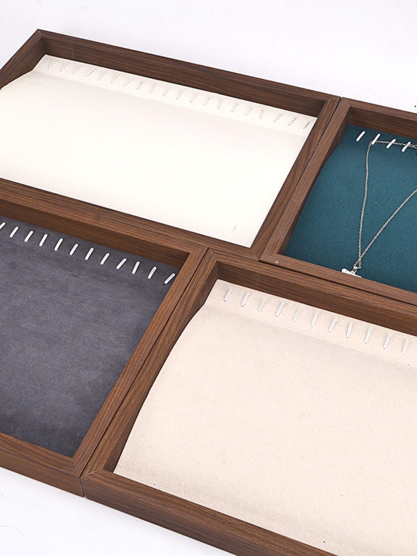 1pc Necklace Display Tray Bracelet Storage Plate Chain Pendant Beaded Wristband Jewelry Dish Stall Display Reading Tray