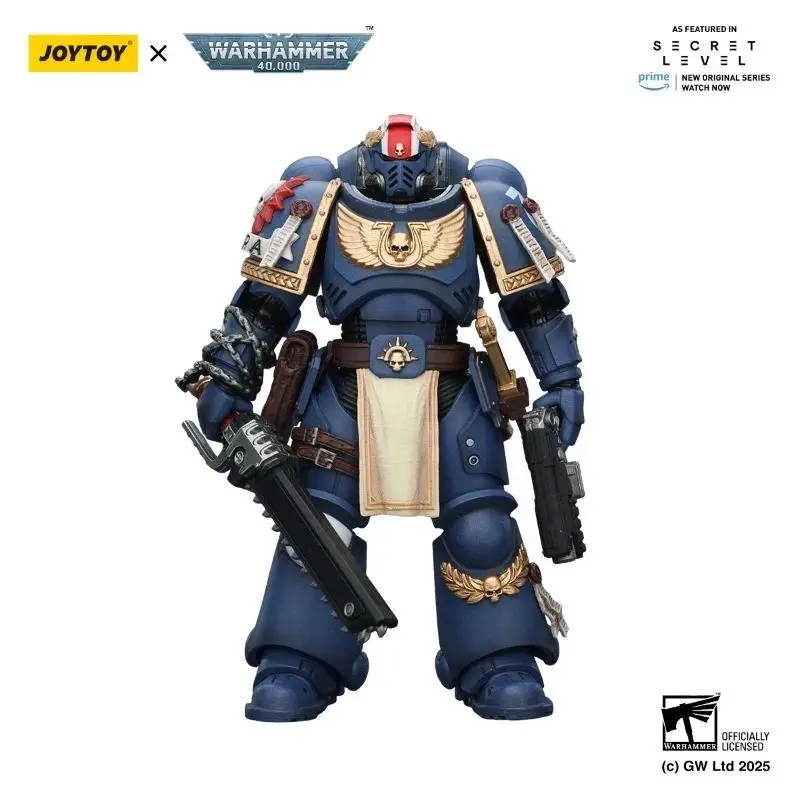 Original JOYTOY 40K Ultramarines Titus W/Laurels,Metaurus,Levantus,Torvald 1/18 Action Figure Brand New in Stock