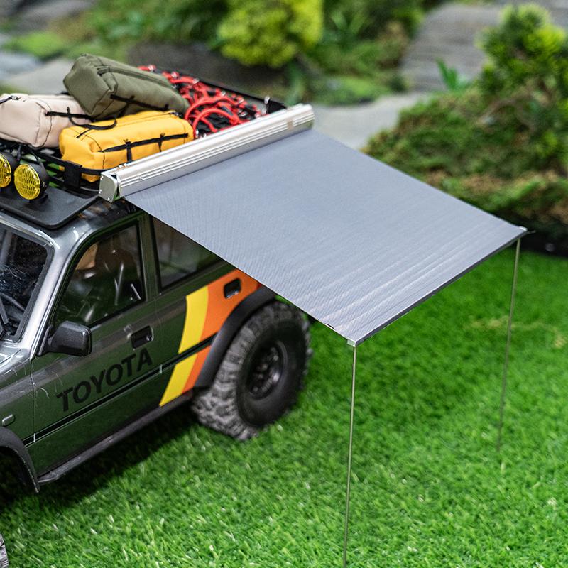1:8/10 Climbing Vehicle Universal Golden Exhibition Tent Rain Canopy Simulation Rest, Side Canopy (Random Color)