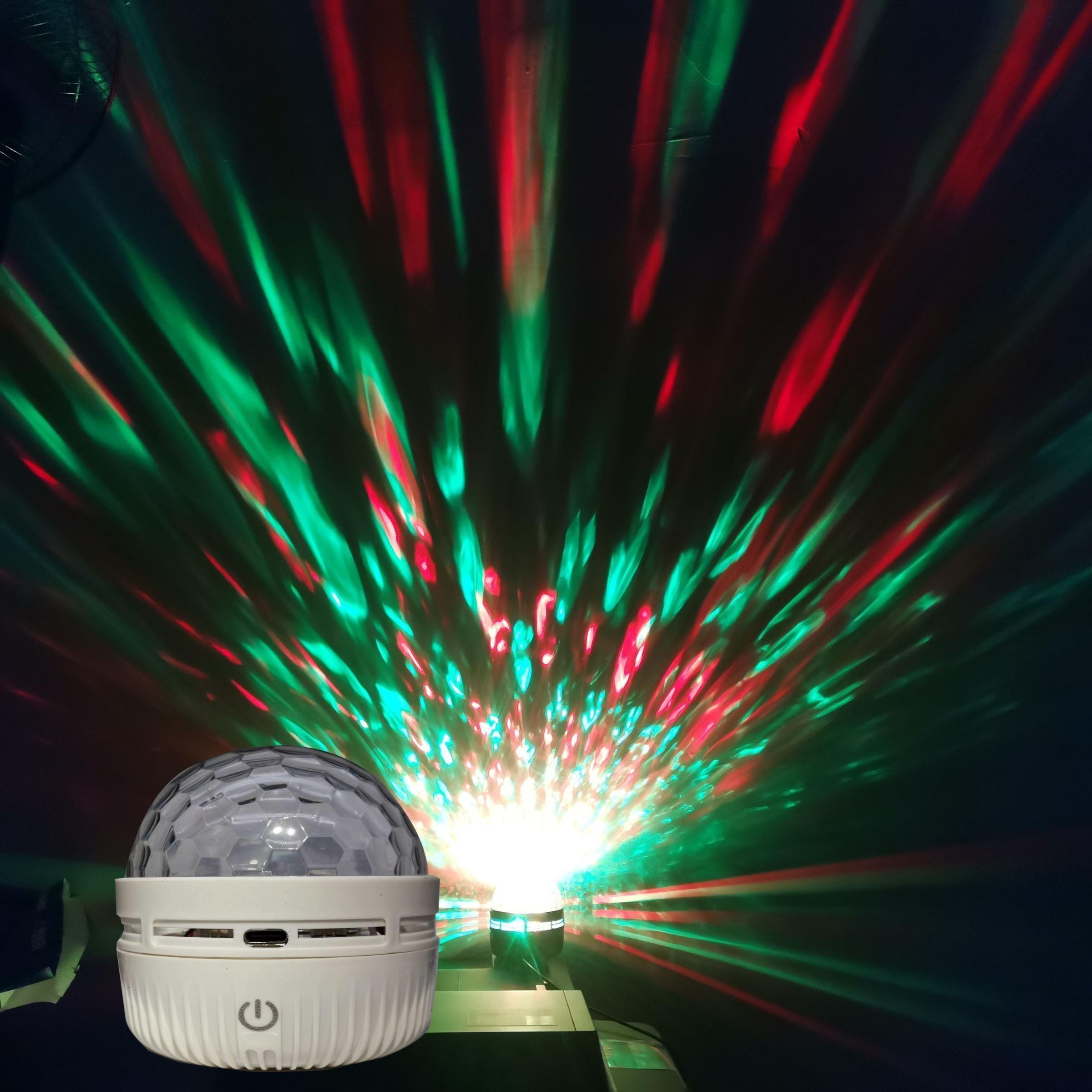 Touch control 16 colors black hole/aurora projector light, 1 set of USB charging LED starry sky aurora projector light with remote control, Northern lights ambient light, home decoration, Planetarium star projector, Starlight roof projector