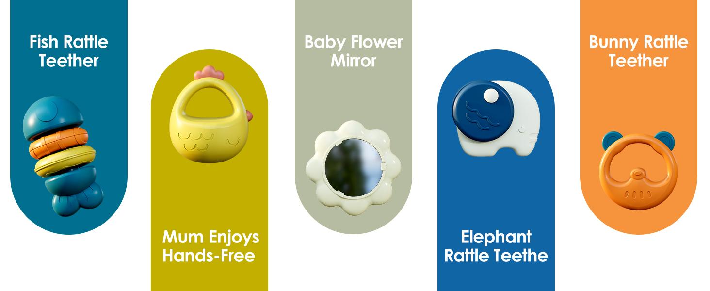 Baby Play Mat Baby Gym,Funny Play Piano Tummy Time Baby Activity Mat with 5 Infant Sensory Baby Toys, Music and Lights Boy & Girl Gifts for Newborn(Green)