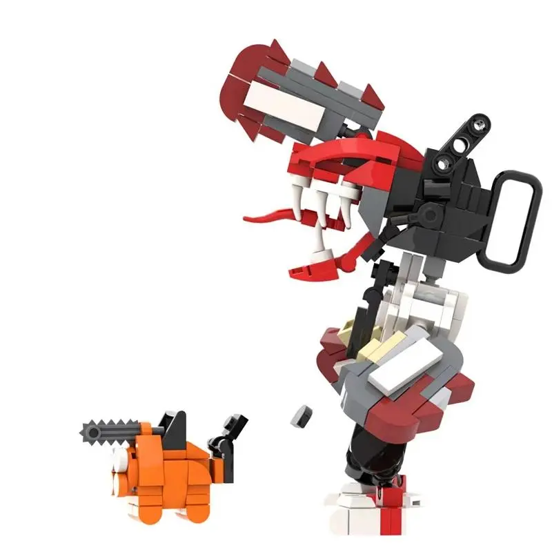 2026 Hot selling toys Anime Series Chainsaw, Human Wave, Peculiar Building Blocks, MOC Models, DIY Brick Toys, Children's Christmas Gifts Internet-famous toy