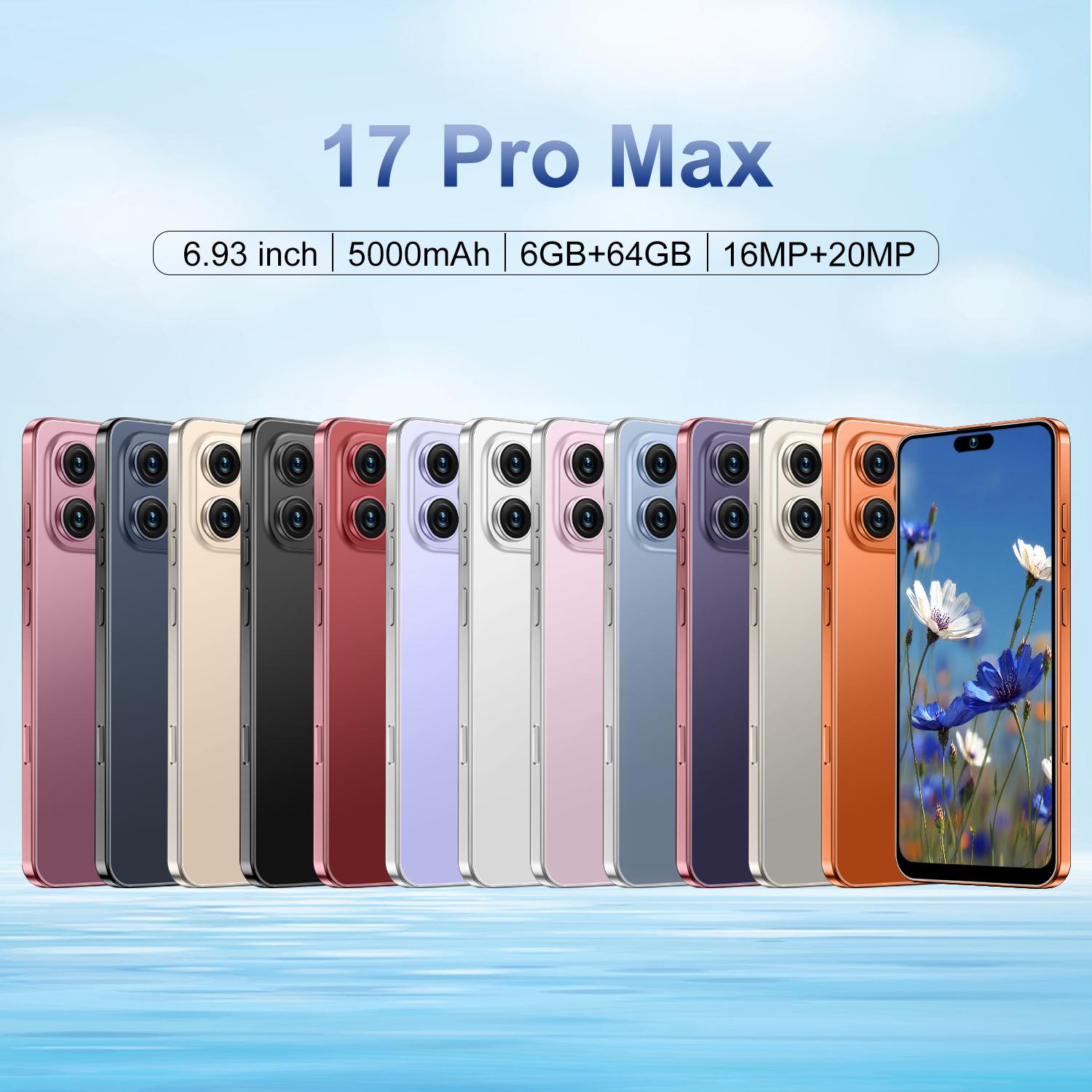 Astarry 17 Pro Max 6+64GB, Octa-Core Processor, Android 12.0, 6.93-Inch HD Display, 16+20mp Camera, 5000mah Battery, Dual Sim, Face Unlock, Octa Core Smartphone