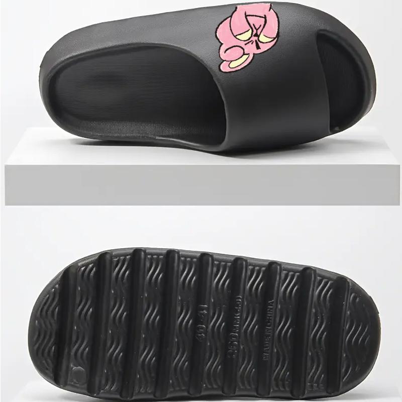 Cute Pink Rabbit Slippers for Women Girls Soft Plush Warm Indoor Home Slippers Non-slip Sole Comfortable Winter Bedroom Slippers Fashion Cartoon Animal Slippers