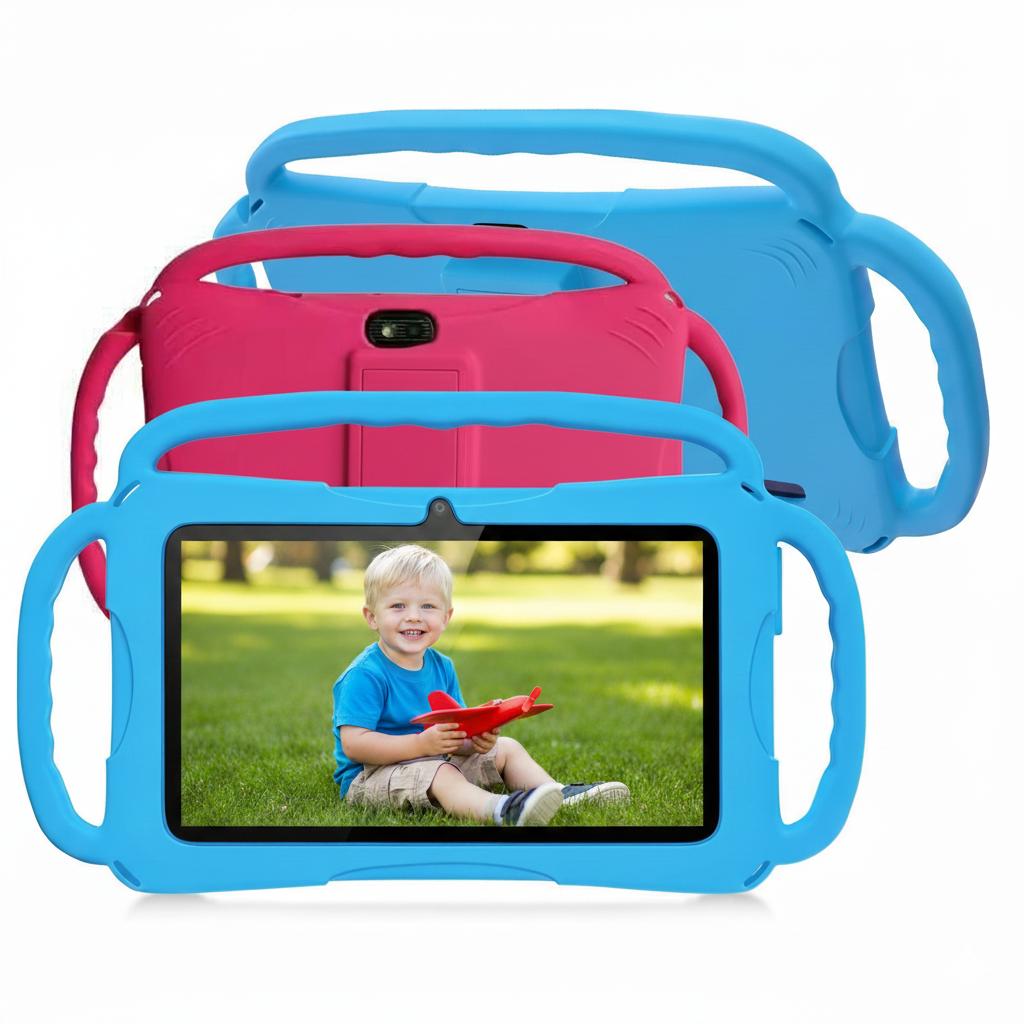 Educational Tablet,7-inch Kids Tablet with Three-Handle Shockproof Case |     Android Learning Tablet for Toddlers |     Parental Control, Dual Camera, WiFi |     Best Gift for Children Eye Protection