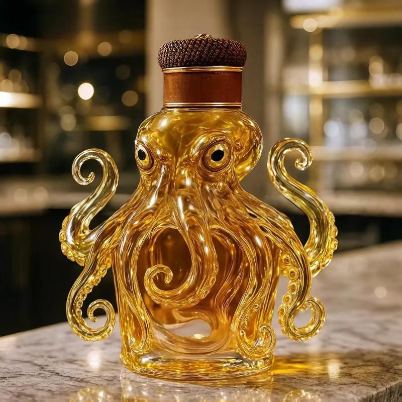 2026 new popular octopus shape whisky bottle cute octopus