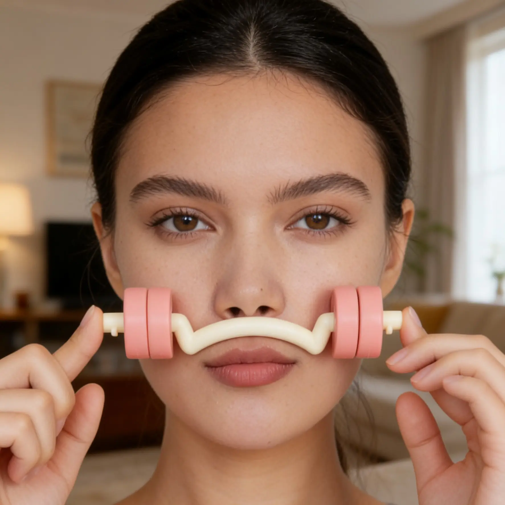 Adjustable Weight Facial Trainer, Mouth Barbell Exercise Tool, Face Care Device, Facial Shaping Tool, Fitness Equipment, Enhance Facial Muscles