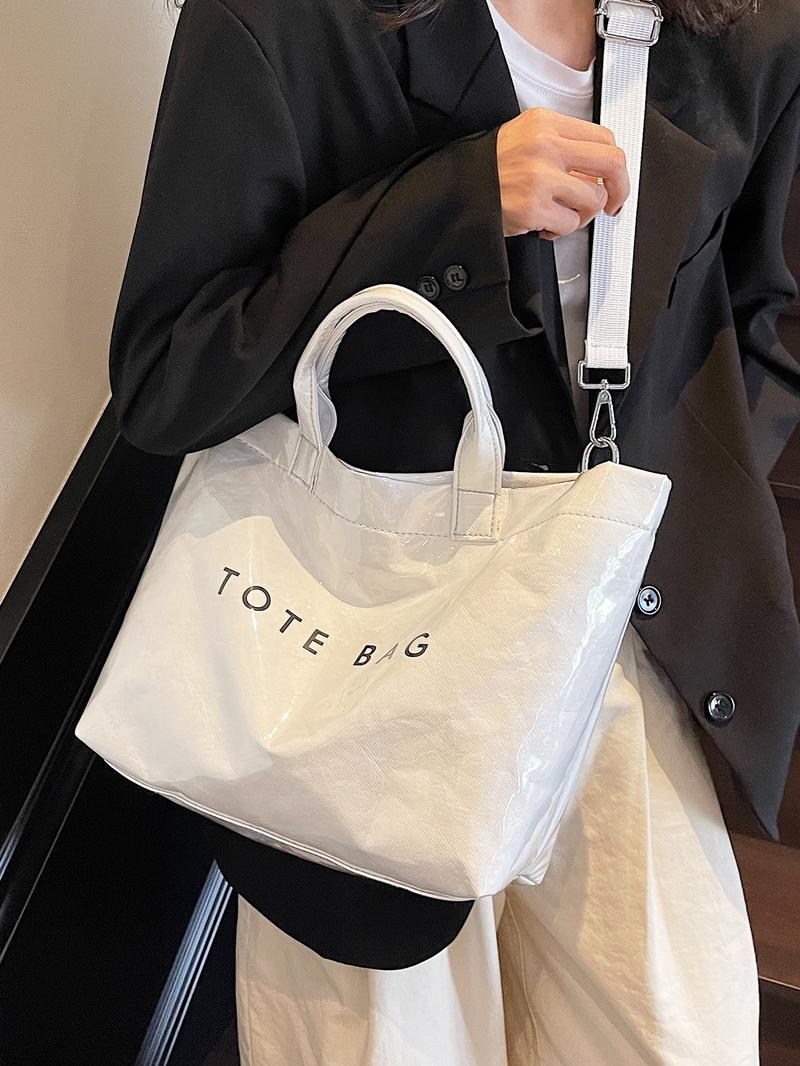 Fashion  Tote Bag, Large Capacity Shoulder Bag for Women, Casual Trendy Versatile High-quality Daily Commuting Bag, Girl Fashionable Shopping Bag, Commuter Tote Bag