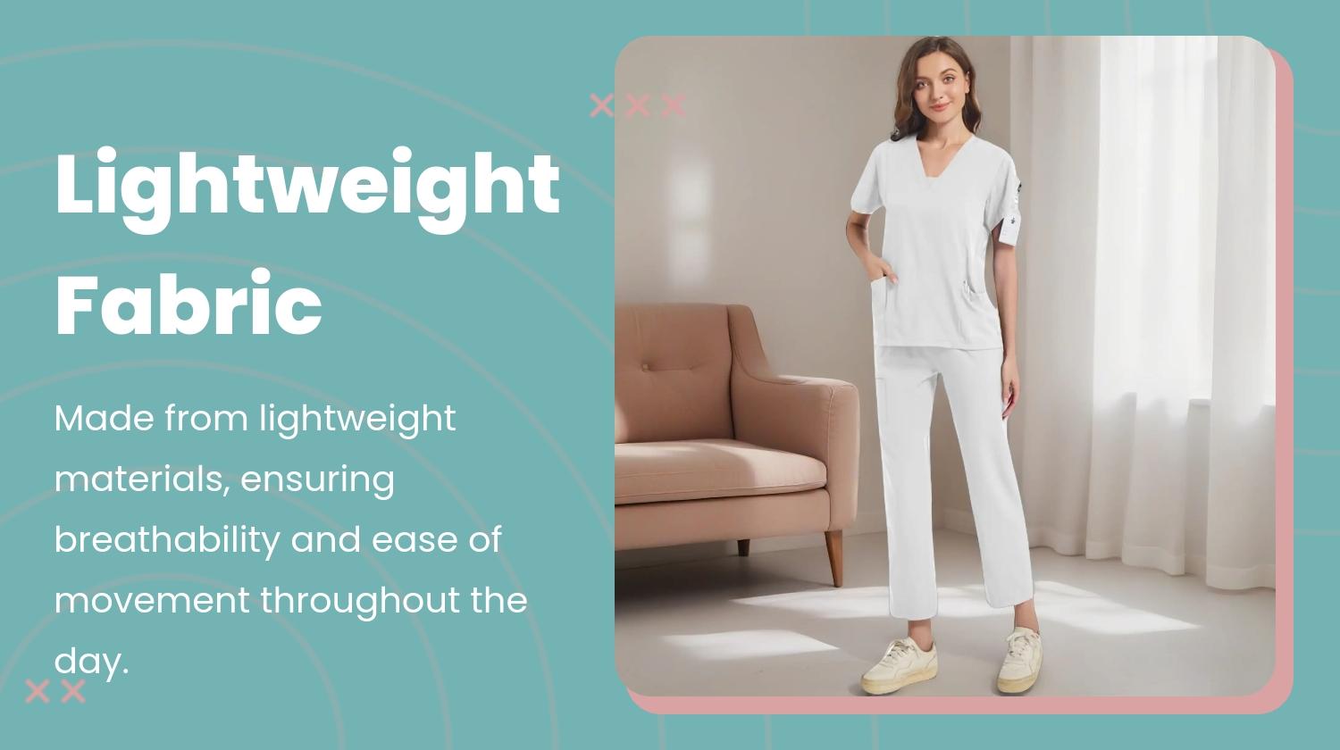 Women's Medical Short Sleeve V-Neck Multi-Pocket Set Uniforms, Lightweight Comfortable Polyester, All Seasons, Suitable for Nurses Doctors Dentists Beauty Salons, Workwear Womenswear Women's Medical Short Sleeve V-Neck Multi-Pocket Set Uniforms, Lightweight Comfortable Polyester, All Seasons, Suitable for Nurses Doctors Dentists Beauty Salons, Workwear Womenswear