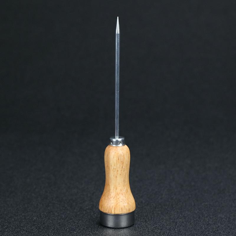 Stainless Steel Ice Pick Punch Antiskid Wooden Handle Kitchen Tools Camping Ice Crusher Protable Breaker Tool
