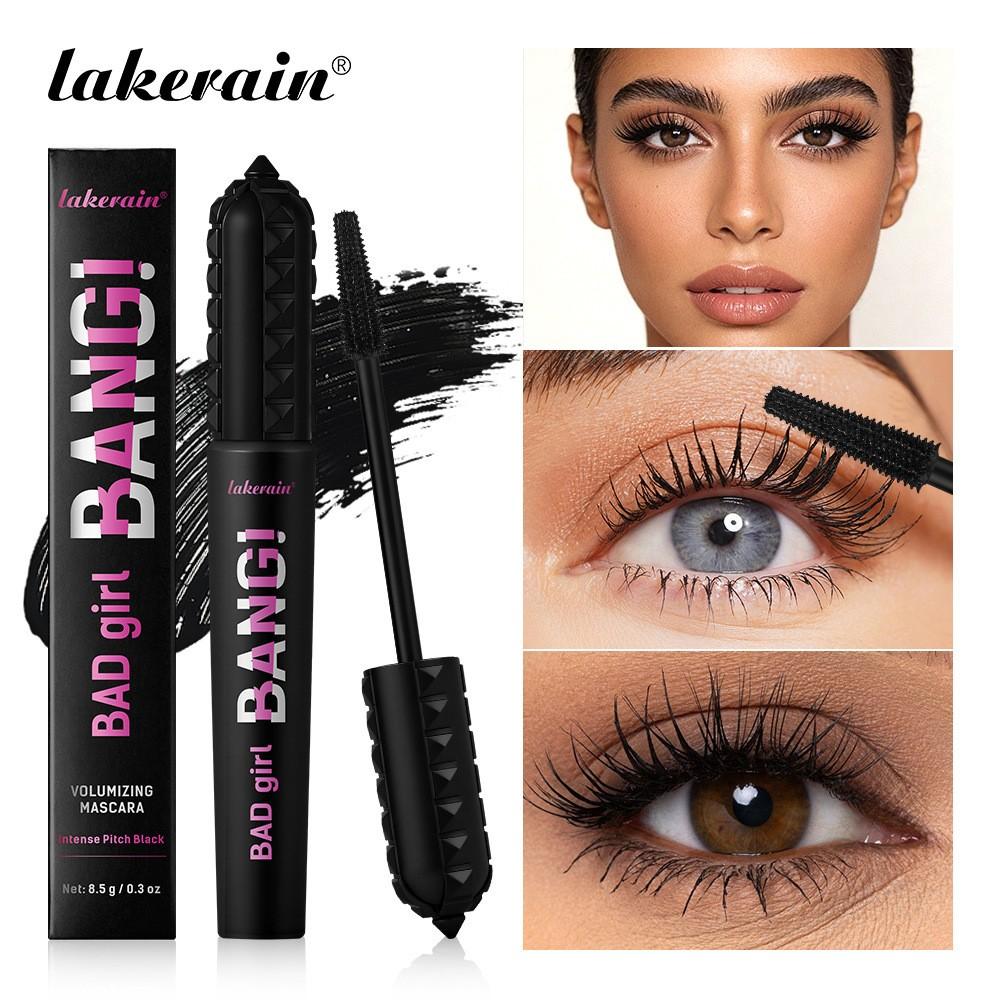Long Lasting 2counts Volumizing Mascara, Waterproof Smudge-Proof, Lightweight, Spiral Brush, Ideal for Sparse/short Lashes, Women's Makeup