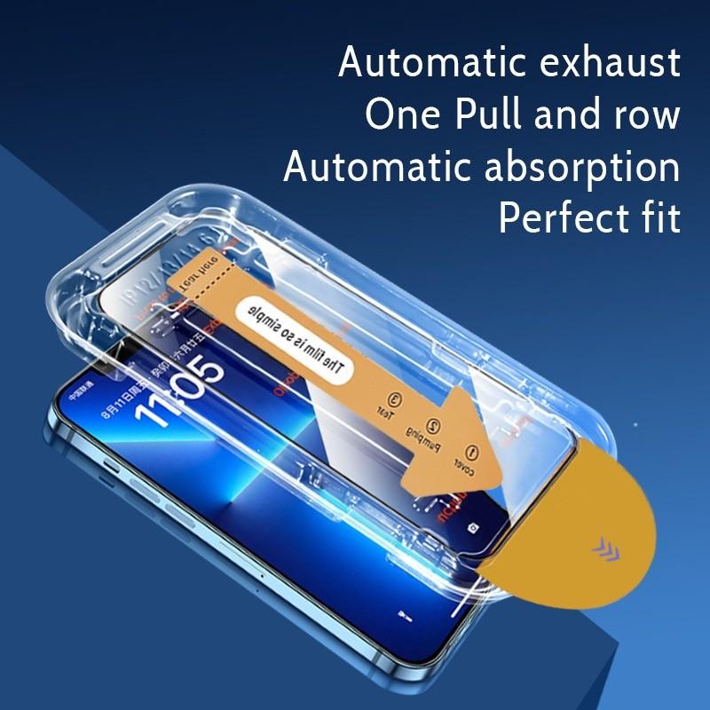 Privacy Screen Protector Kit for iPhone 17 Pro Max, Durable Tempered Glass Film, Anti-Drop & Scratch Protection, Easy Installation, Dust-Free Application