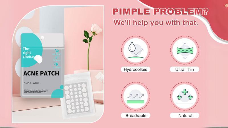 Pimple Patches for Face, Hydrocolloid acne Patches, 2 Size 180 Count Acne Patches, Spot Stickers with Salicylic Acid, Tea Tree Oil & Calendula Oil