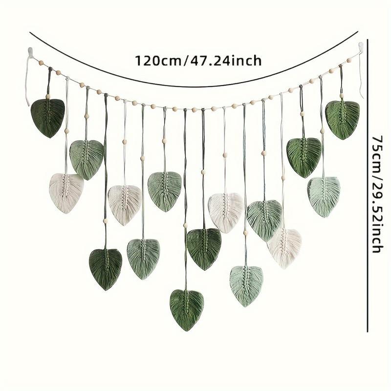 Elegant bohemian macrame wall decoration
