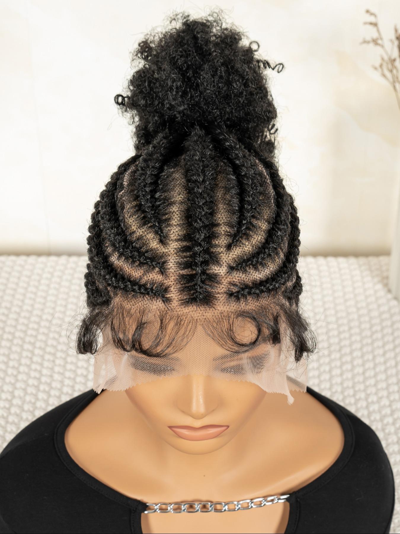 Women's Medium Length Synthetic Hair, Coily Texture, Comfortable & Stylish Design, All Season Wear, Easy to Style, Glueless Lace Wig