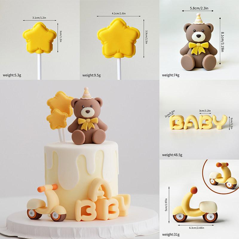 Cute Baby Birthday Hat, Blue Cartoon Design, Gender Reveal Cake Decoration, Horse Castle Insert, Baby Shower Accessory