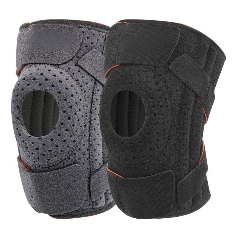 Knee brace for knee pain relief, compression knee support with breathable mesh, adjustable knee bandage with side stabilizers, extra soft bandage for sports, running, meniscus tear, ACL, arthritis relief