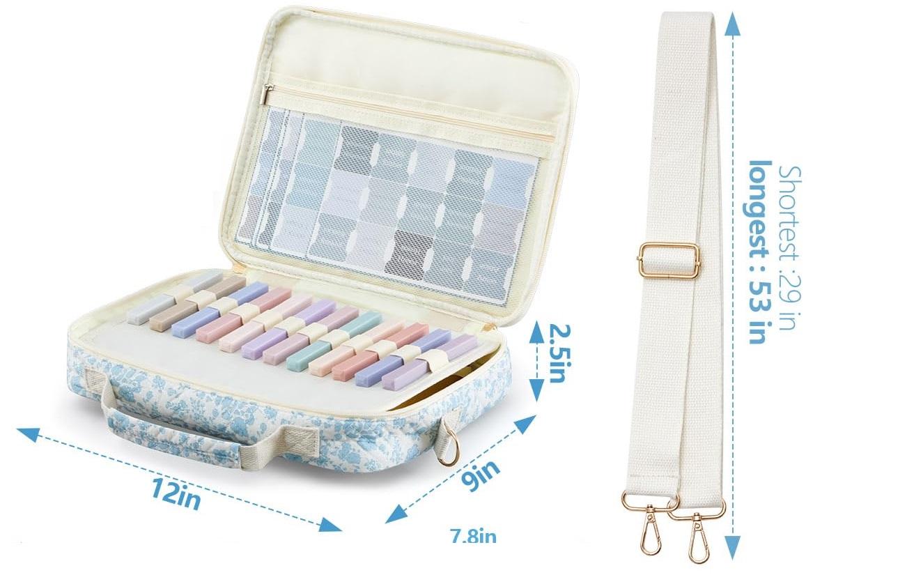 Quilted Bible Bag for Women Pink Bow Bible Cover 12x9x2.5In Large Chenille Letter Bible Case with Shoulder Strap Pretty Gift for Christian Women Girls, Bible journaling Kit for Church Sunday Prayer, Easter Gift for Her