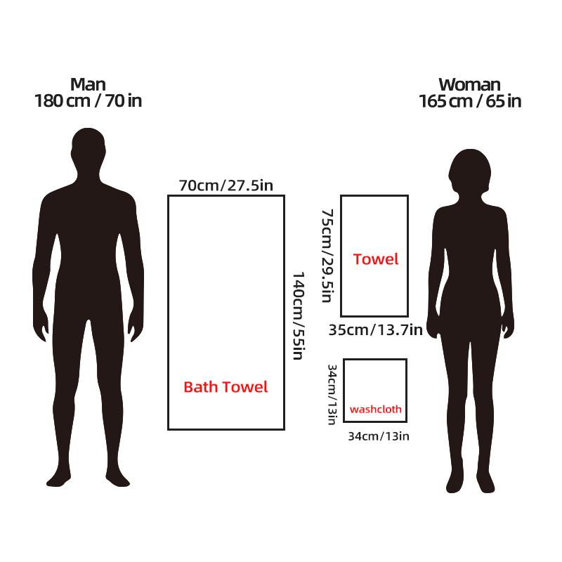 20-Piece Microfiber Bathroom Absorbent Towel Set, Includes 12 Washcloths & 8 Bath Towels, Multi-Color Options, Soft & Durable, Ideal for Home & Travel Use