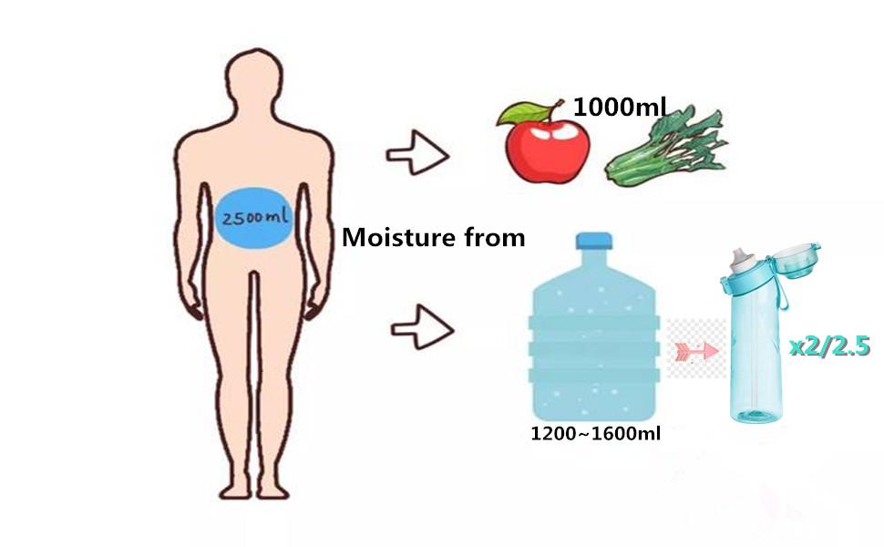 Up® Original Gen2 Personalized Fruit Flavor Water Bottle, Includes 7 Fruit Clips, Converts Plain Water to Flavored, Healthy Drinking for Youngsters & Students