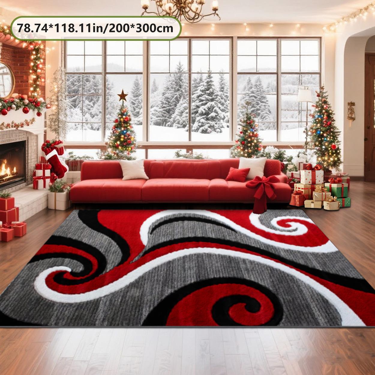 Velvet soft and comfortable patterned printed carpet, Geometric Graphic Rug, suitable for multiple scenarios, available in various sizes, soft and non-shedding