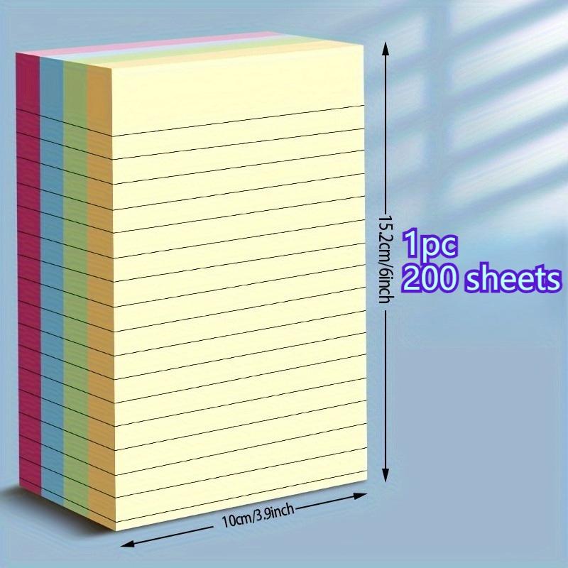 2 Books 400 Sheets Multicolor Sticky Notes, Portable Adhesive Labels for Students and Office Workers, Self-Adhesive Stickers, Office Supplies