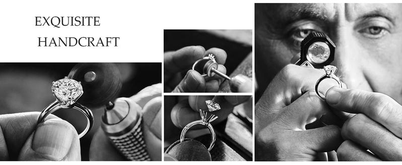 HELLOICE [Unisex] Moissanite Halo Stud Earrings 0.2Ct/0.6Ct/1.0Ct/1.6Ct/2Ct/4Ct S925 Sterling Silver Synthetic Moissanite D Color VVS1 Jewerly Gift for Her Him