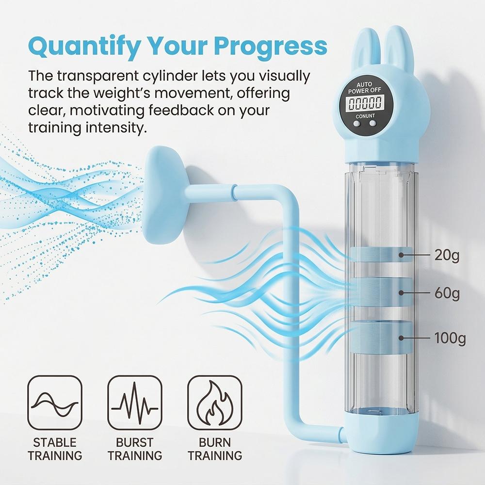 Adjustable Resistance Abdominal Breathing Trainer, Home Workout Equipment, Lung Capacity Trainer, Core and Waistline Training Gear