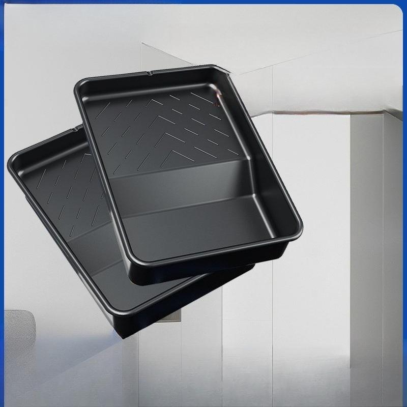 3pcs Plastic Paint Trays - Durable Roller Tray Design for Latex Paint, Coating & Wall Painting, Multi-Size Kit for Home & DIY Painting Tasks.
