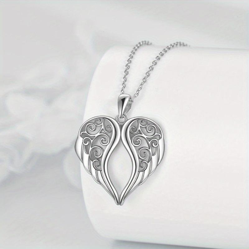 [Angel Wings Necklace] Lucky Angel Wings Necklace - Creative Fashionable Guardian Angel Necklace with Exquisite Wing Pendant - Gift for Lucky Family Members