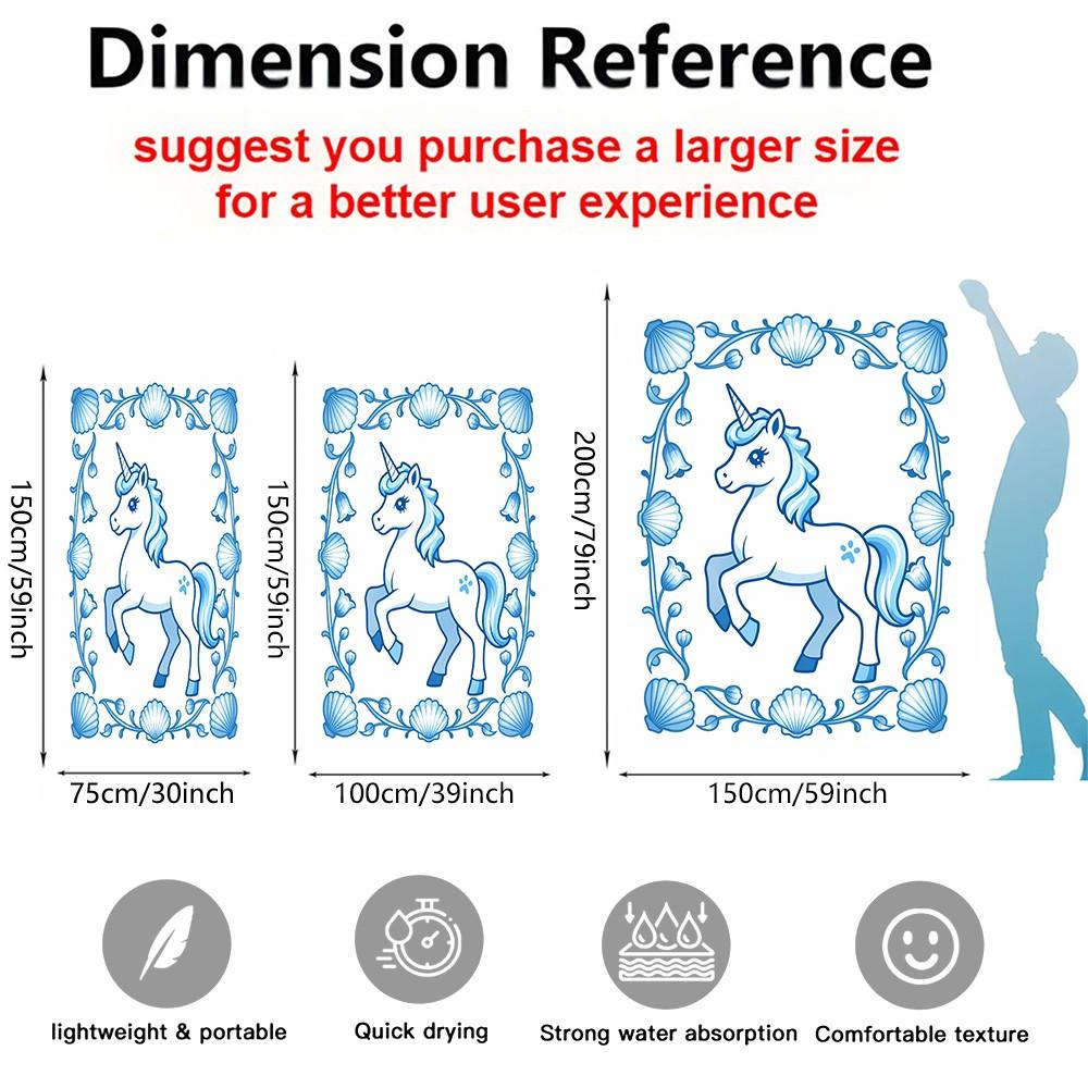 Cute Sweet Rococo Style Beach Towel, Absorbent & Quick Dry, Breathable & Comfortable, Durable & Wear Resistant, Suitable for Women & Men, Perfect for Swimming Camping Surfing, Ideal Gift for Girls