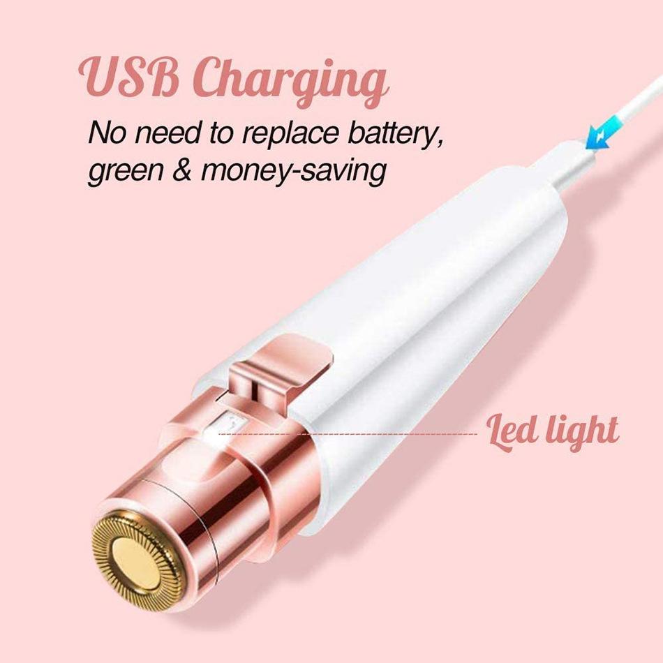 Portable Electric Eyebrow Trimmer, 2-In-1 Facial Hair Remover, LED Light Lip & Face Grooming Tool, Travel-Friendly, Perfect Gift for Girlfriend Mom