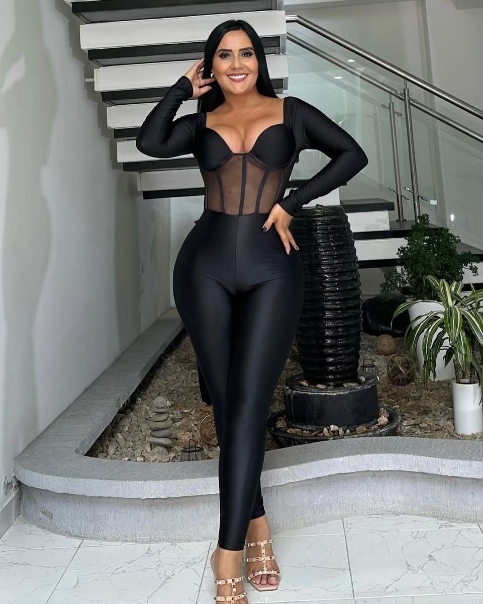 SHAPESHE Women's Sleeveed Jumpsuits Full Body Workout One Piece Bodysuit Casual Yoga Jumpsuits