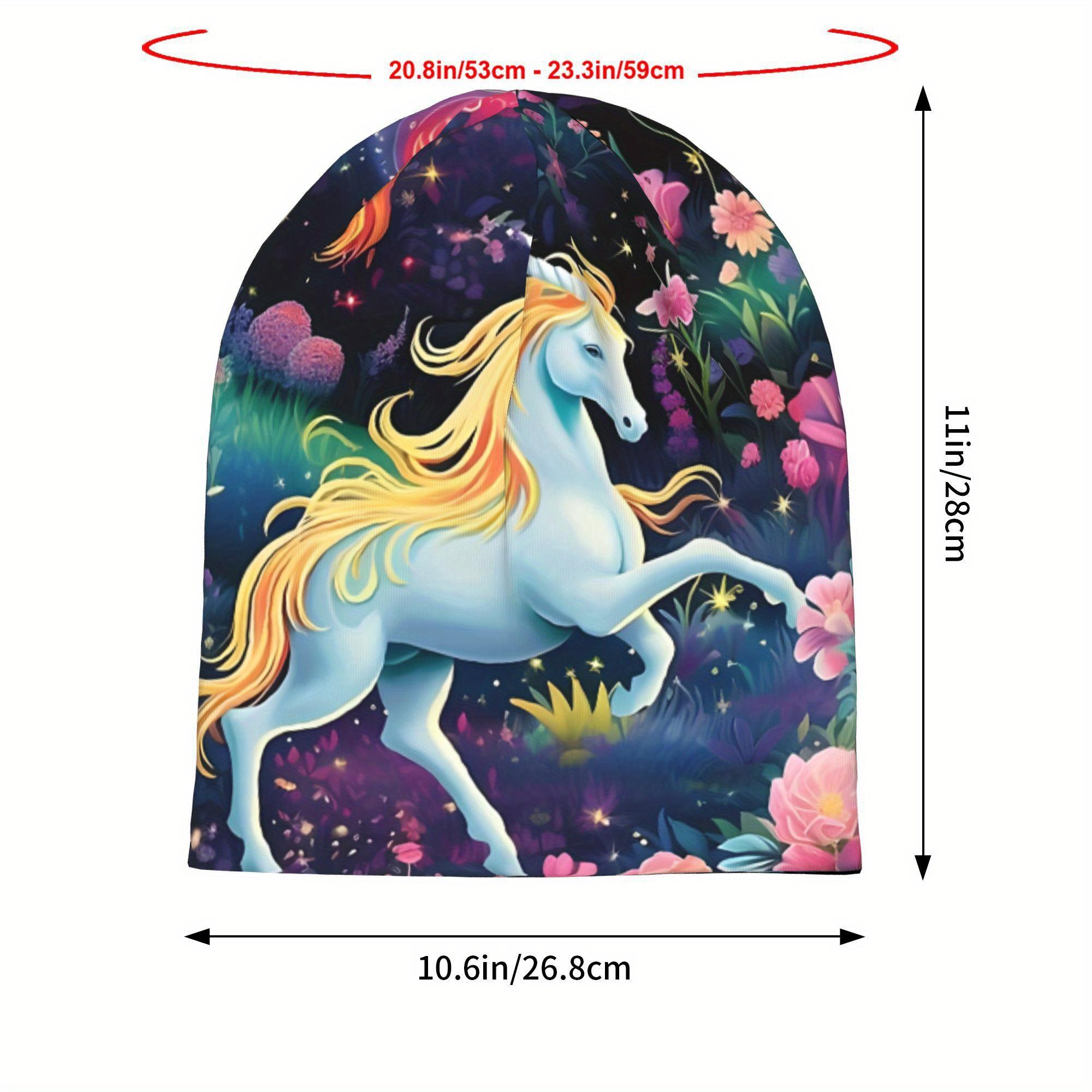 Adorable HorseThemed Beanie Caps Stylish And Soft Hats for Everyone