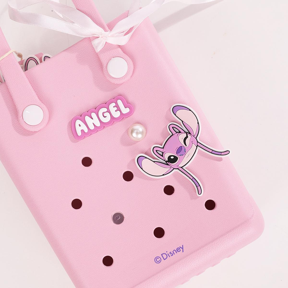 Disney Lilo & Stitch Collection Holes Small Handheld Bag - Lightweight Beach & Grocery ShoppingBag,Stitch Collection Mini Lunch Bagfor Women & Girls,Must-Have for Going Out