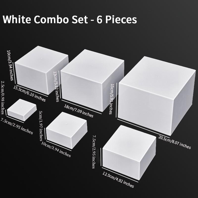 Transparent Round Cake Stand (3-10 Inches), Reusable Party Cake Base Holder, Bakery Display Service Tray, Ideal for Weddings and Parties