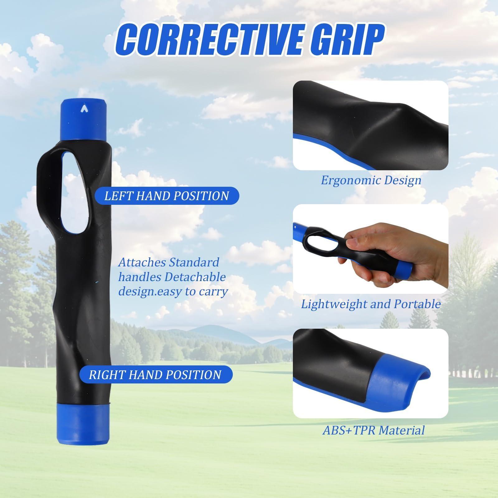 Golf Grip Training Attachment, Outdoor Golf Swing Trainer, Beginner Motion Alignment Aid, Correct Grip Training Tool, Golf Accessories