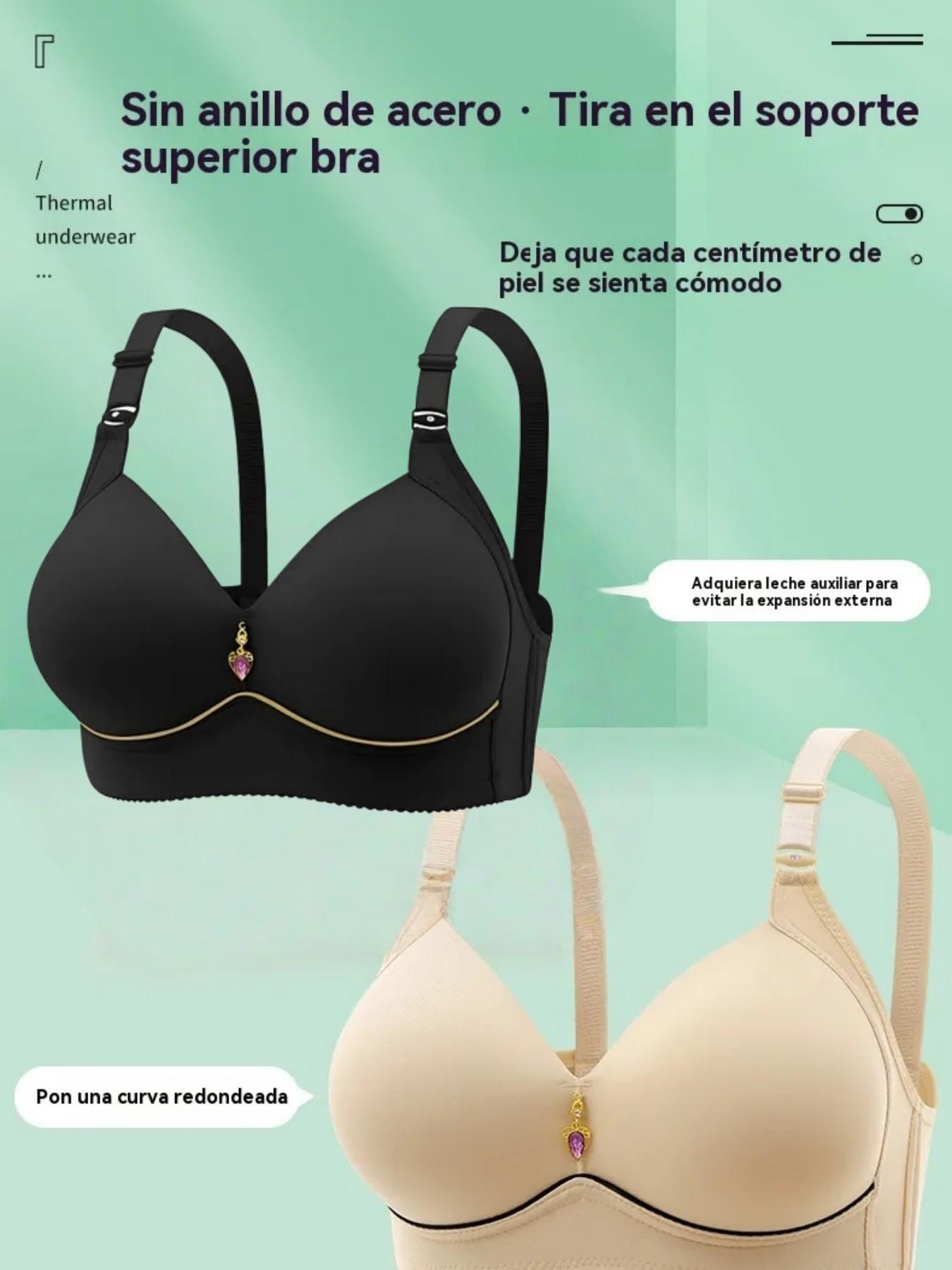 1/2/3 Simple Color Maternity Bras, Maternity Solid Bra, Comfortable Breathable Nursing Bras For Women, Workout No Steel Ring Adjustable Bra, Detachable, Suitable For Various Occasions