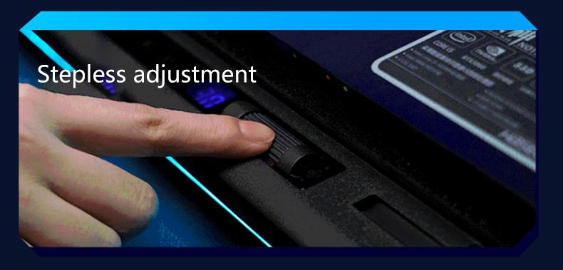 【Limited time 】llano RGB Laptop Cooling Pad, Gaming Laptop Cooler with Powerful Turbofan, Fast Cooling Laptop 15.6-21in, Adjustable Speed, Touch Control, LCD Screen