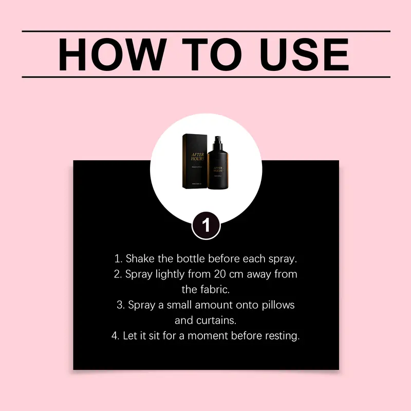 Home fragrance spray application and use