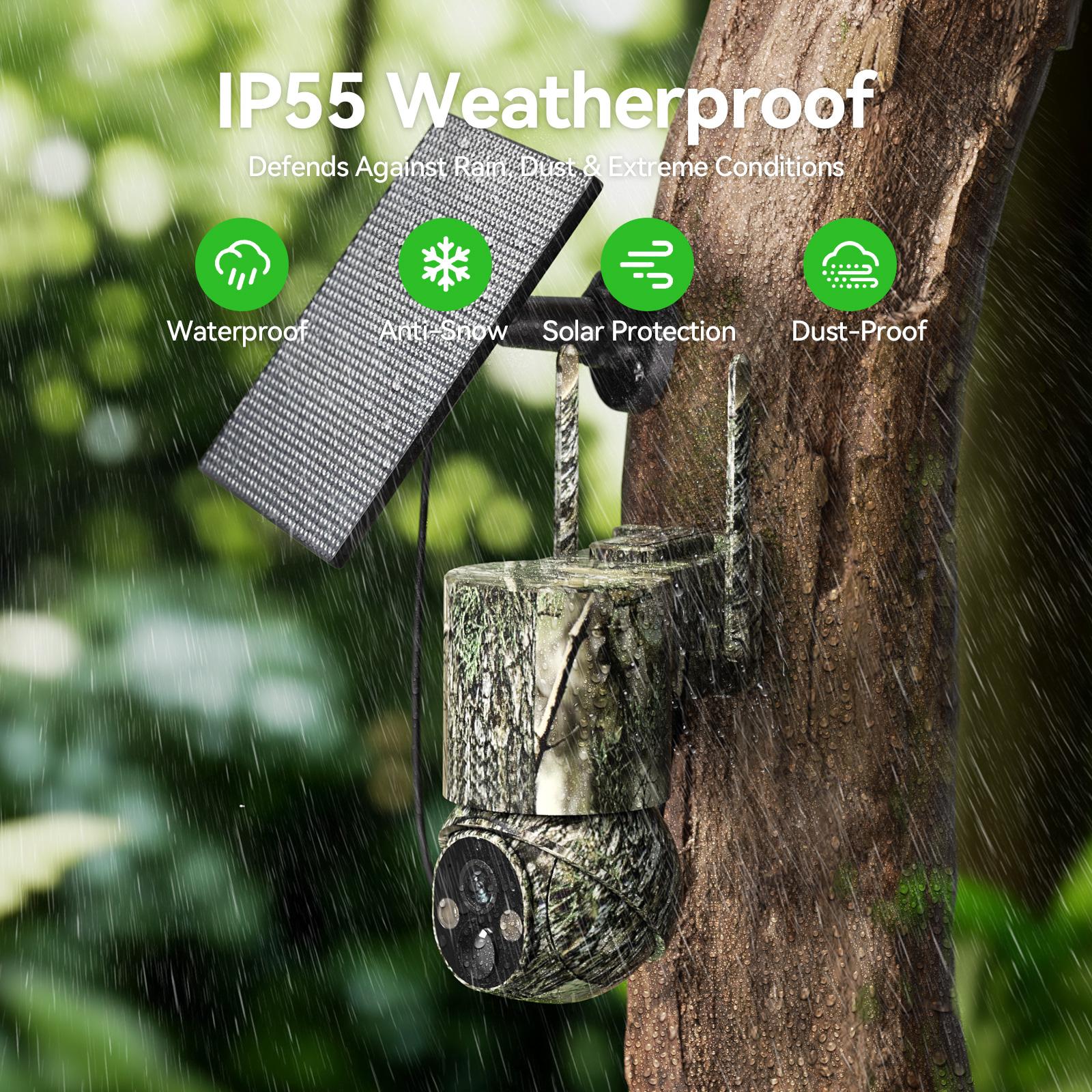 Deatti 4G LTE Cellular Camera with Solar Panel, Built-in SlM Card,UNLIMITED Data Plan,wildlife photography NOT SUPPORTWIFl, Live Camera with 360° Pan Tilt Deatti 4G LTE Cellular Camera with Solar Panel, Built-in SlM Card,UNLIMITED Data Plan,wildlife photography NOT SUPPORTWIFl, Live Camera with 360° Pan Tilt