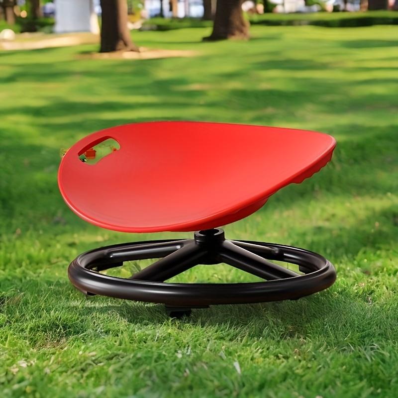 One durable plastic swivel sensory chair with an oval eggshell design, upgraded non-slip base, training and rehabilitation equipment suitable for training centers and home use, improving balance and concentration, exercise chair, wave-shaped seat cushion.