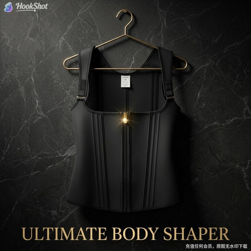 Women Zipper Boned Waist Trainer Corset Vest Tummy Control Body Shaper Waist Cincher Back Support Firm Compression For Daily Wear Workout Postpartum Recovery Comfortable Breathable Hourglass Figure Shaping Garment