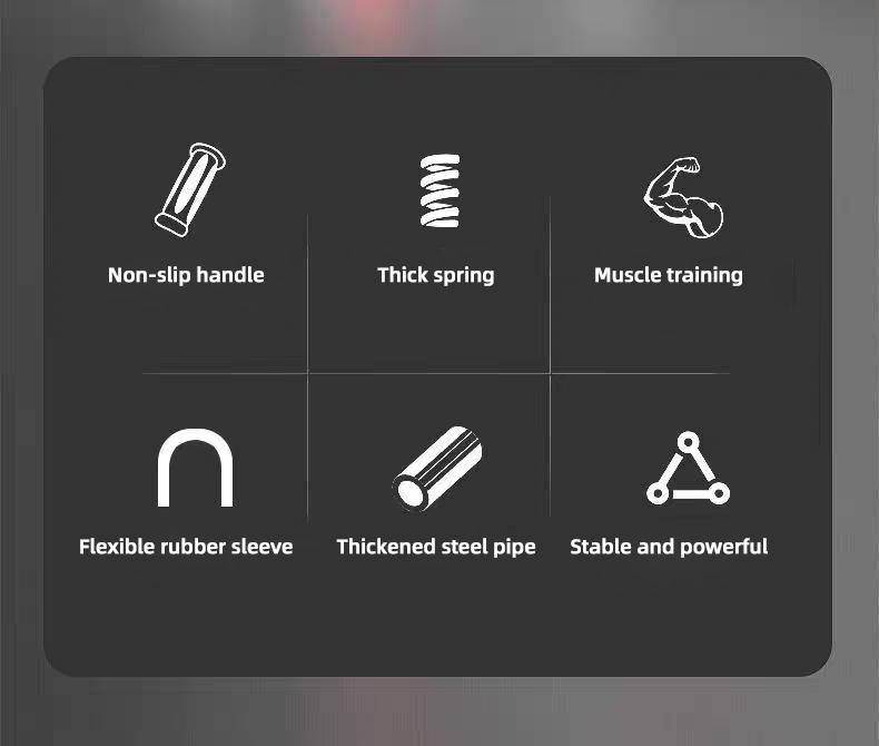 U-shaped Multifunctional Arm Strength Trainer, Chest Exercise Equipment, Portable Spring Resistance Band with 2 Adjustable Gears, Detachable Design, Comfortable Grip, Home Fitness Equipment