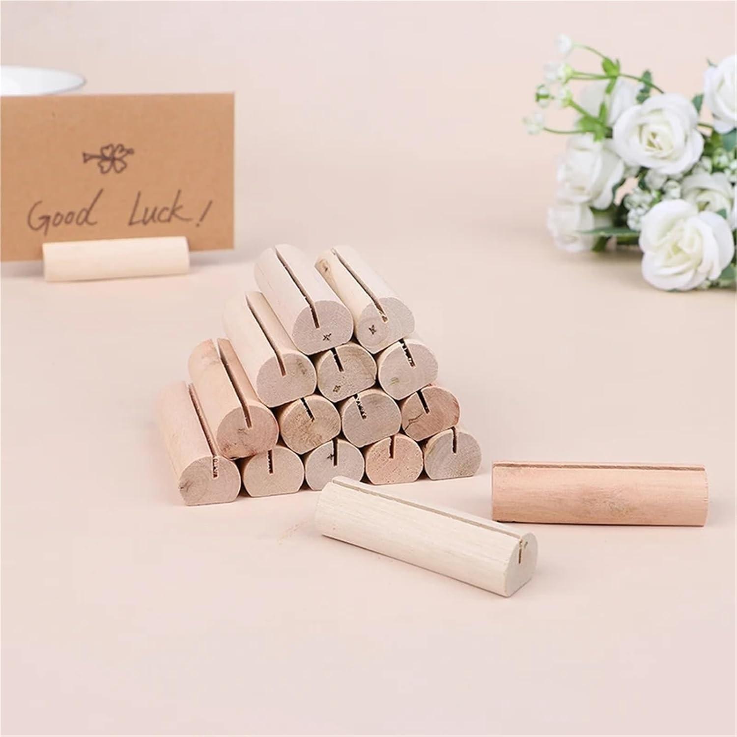 Rustic Wedding Decor Set, Cedar Wood Name Tag Holders, Table Numbers, Photo Clips, Bridal Gift, Holiday Essentials, Birthday Decoration