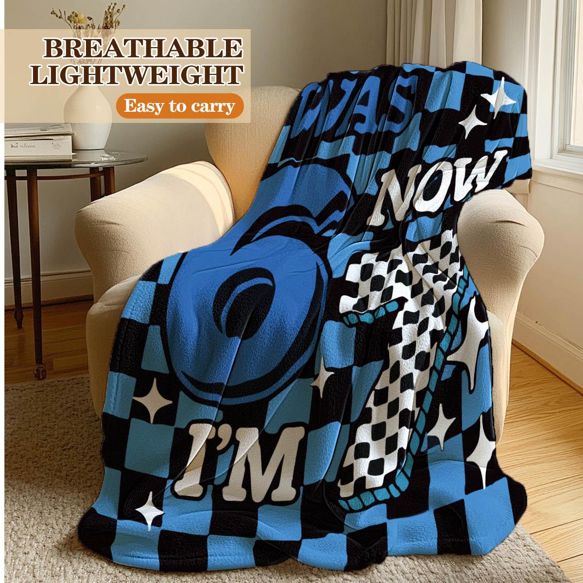 Track Style Digital 67 Print Blanket, Flannel, Soft Breathable Warm, Living Room Bedroom Decor, Holiday Gift, Multi-Use Cover