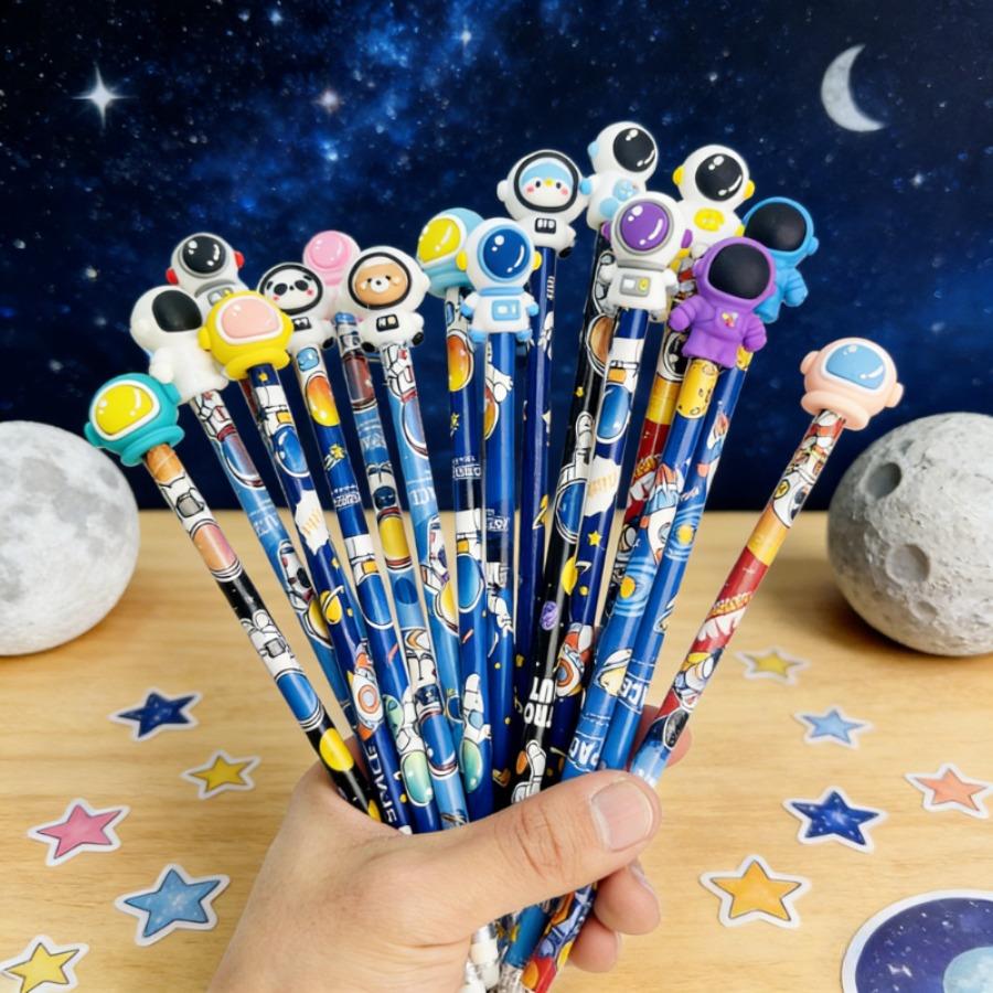 6/12/25 Astronaut Pencil HB, Pencil for Professional Artistic Use, Office Writing Universal Pencil, Suitable for Office Supplies, Professional Artistic Use, Wooden Pole Pencil for Artistic Creation
