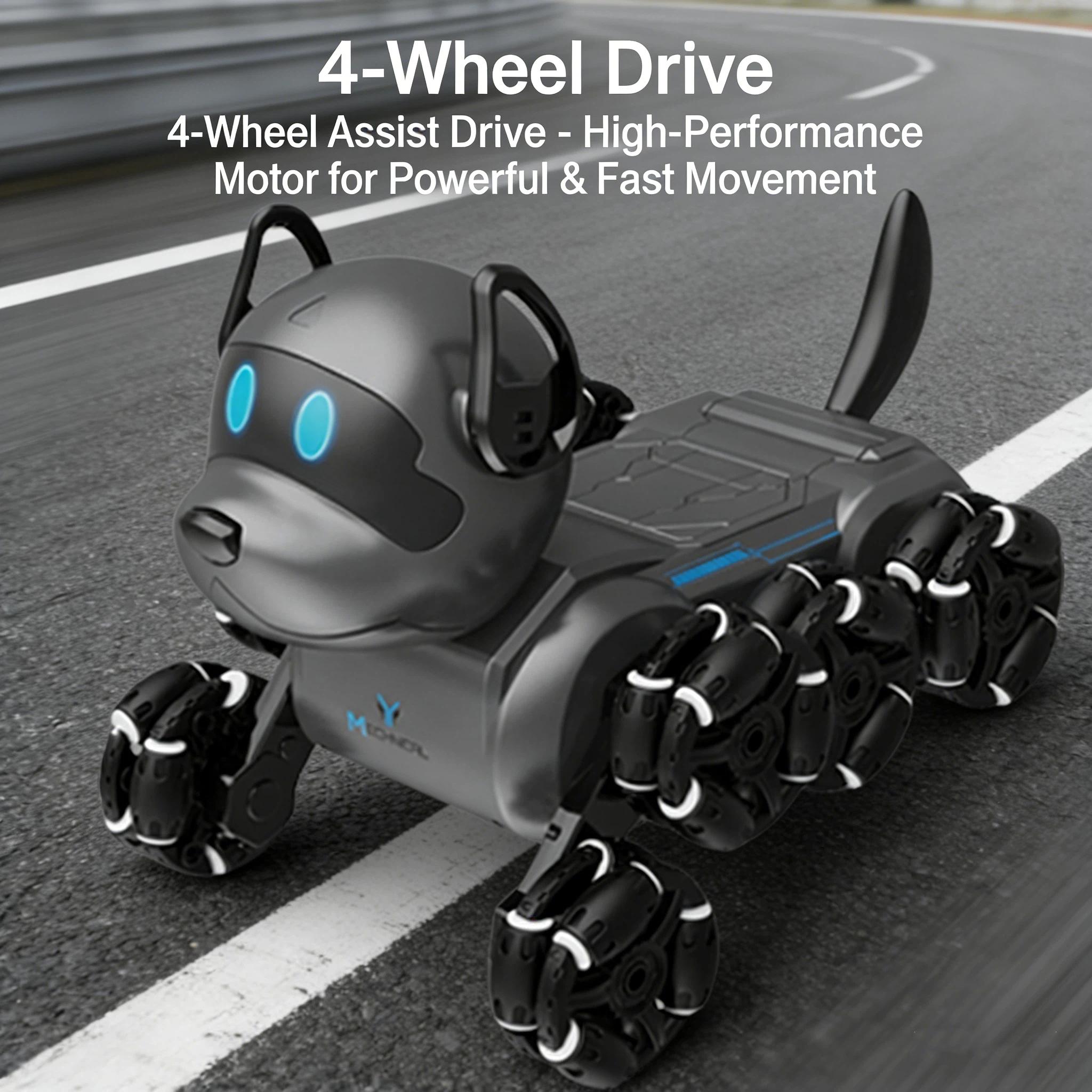 Smart Remote Control Robot Dog Toy, Gesture Sensing Electric Pet Dog for Kids, Birthday Gift, Holiday Present, Boys' RC Toy