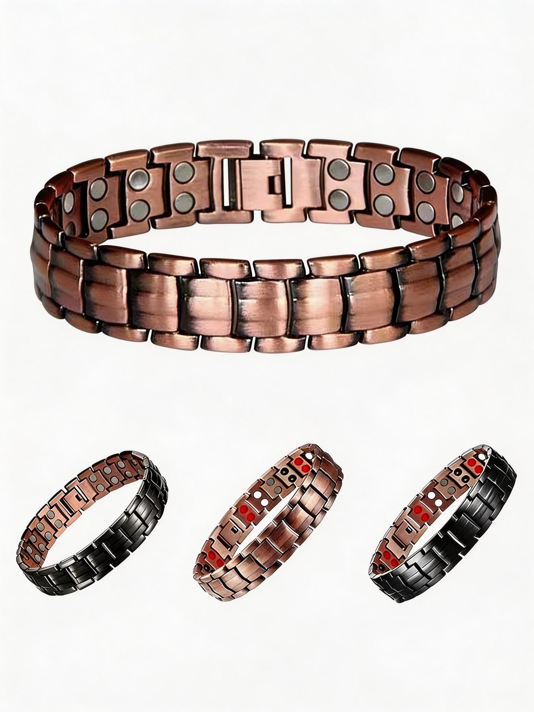 Adjustable Copper Magnetic Therapy Bracelet | Natural Healing, Trendy & Fashionable Design | Best Black Friday/Christmas Gift for Him/Her #Wellness #Gift Jewelry Accessory