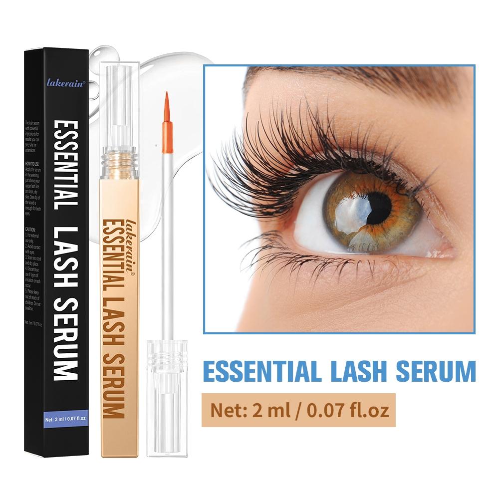 Eyelash Serum for Thicker, Lightweight Serum Strengthens Nourishes Lashes, 2 Counts Helps Longer, Fuller Looking Eyelashes, Oil-Free & Non-Greasy, Compatible with Lash Extensions, Ideal for Sparse & Fragile Lashes